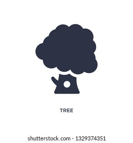 tree icon. Simple element illustration from camping concept. tree editable symbol design on white background. Can be use for web and mobile.