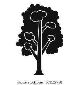 Tree icon. Simple illustration of tree vector icon for web
