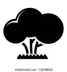 Tree icon . Simple illustration of tree vector icon for web design isolated on white background