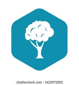 Tree icon in simple style on a white background vector illustration