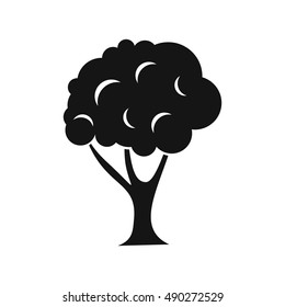 Tree icon in simple style on a white background vector illustration