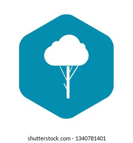 Tree icon in simple style. Plants and nature symbol isolated vector illustration