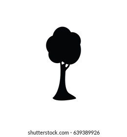 Tree icon in simple style for web, infographics and creative design. Vector illustration