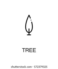 Tree icon. Single high quality outline symbol for web design or mobile app. Thin line sign for design logo. Black outline pictogram on white background