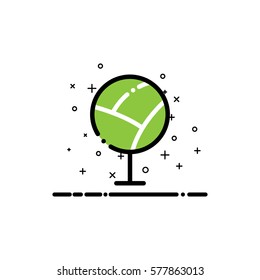 Tree icon. Single high quality outline symbol for web design or mobile app. Thin line sign for design logo. Color outline icon on white background