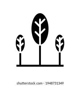tree icon solid style vector