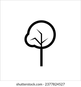 Tree icon stock vector illustration