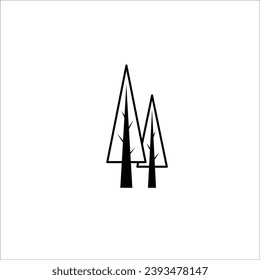 Ilustración vectorial de icono de árbol