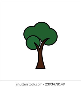 Tree icon stock vector illustration