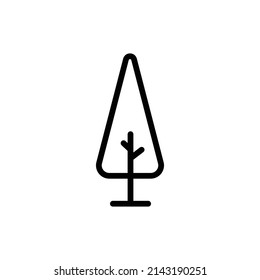 Tree icon. suitable for forest symbol, park, garden. line icon style. simple design editable. Design template vector