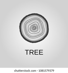 Tree icon. Tree symbol. Flat design. Stock - Vector illustration