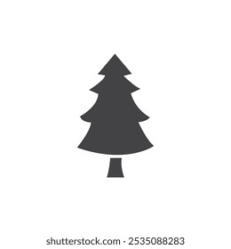 Icono de árbol Marca de símbolo en estilo relleno