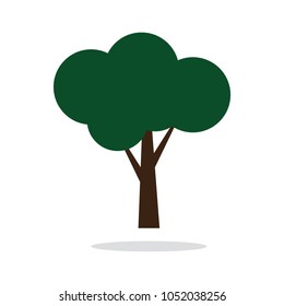 Tree icon symbol on white background,vector illustration.