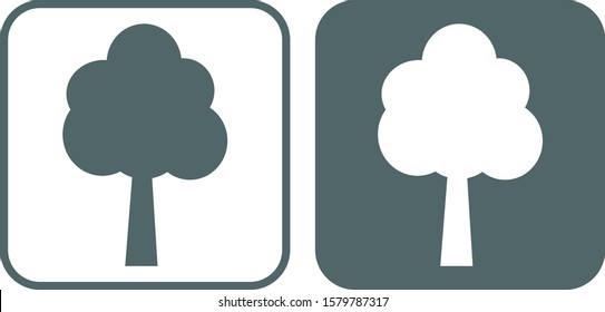Tree icon. Tree symbol. Vector illustration