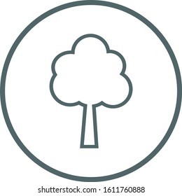Tree icon. Tree symbol. Vector illustration