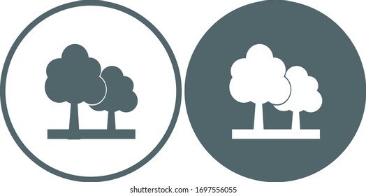 Tree icon. Tree symbol. Vector illustration