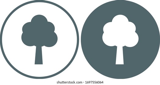 Tree icon. Tree symbol. Vector illustration
