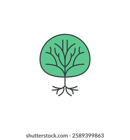 Tree icon symbol vector illustration isolated on white background