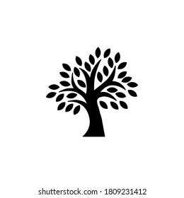 Tree icon symbol vector isolated on white background