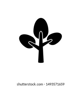 Tree icon symbol vector. icon on white background