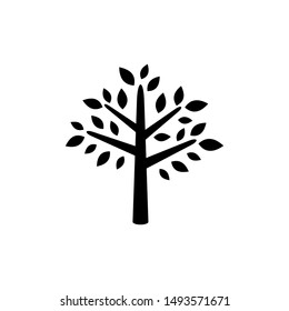 Tree icon symbol vector. icon on white background