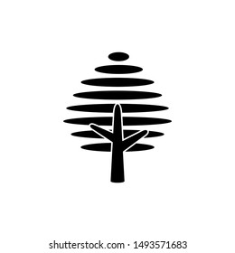 Tree icon symbol vector. icon on white background