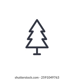 tree icon symbol vector sign isolated on white background illustration for graphic and web design