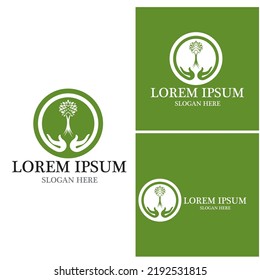 Tree icon and symbol vector template