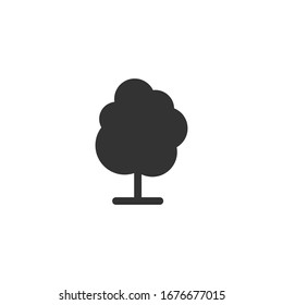 tree icon template color editable. tree symbol vector sign isolated on white background. 