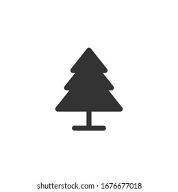 tree icon template color editable. tree symbol vector sign isolated on white background. 