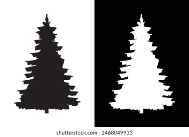 Tree icon template colour editable. Tree symbol vector sign isolated on white background illustration for graphic.