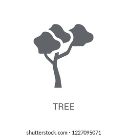 Tree icon. Trendy Tree logo concept on white background from Nature collection. Suitable for use on web apps, mobile apps and print media.