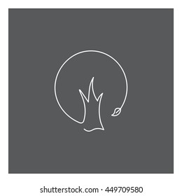 Tree icon, Vector