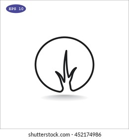  tree icon vector .