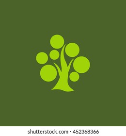  tree icon vector .