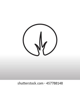  tree icon vector .