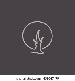  tree icon vector .