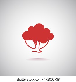 tree icon vector .