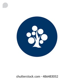  tree icon vector .