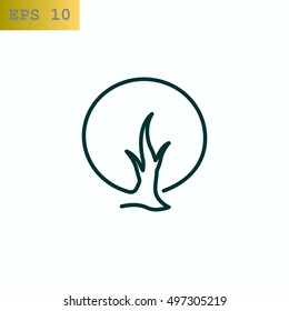  tree icon vector .