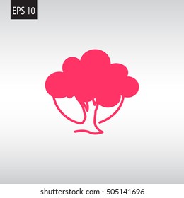  tree icon vector .