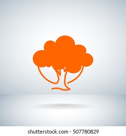  tree icon vector .