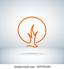  tree icon vector .