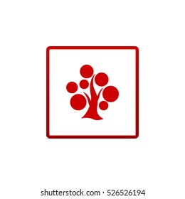  tree icon vector .