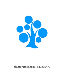  tree icon vector .