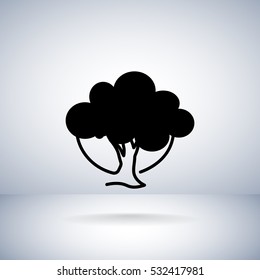  tree icon vector .