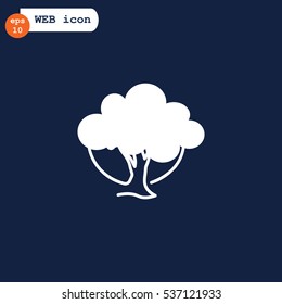  tree icon vector .