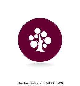  tree icon vector .