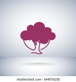  tree icon vector .