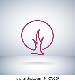  tree icon vector .